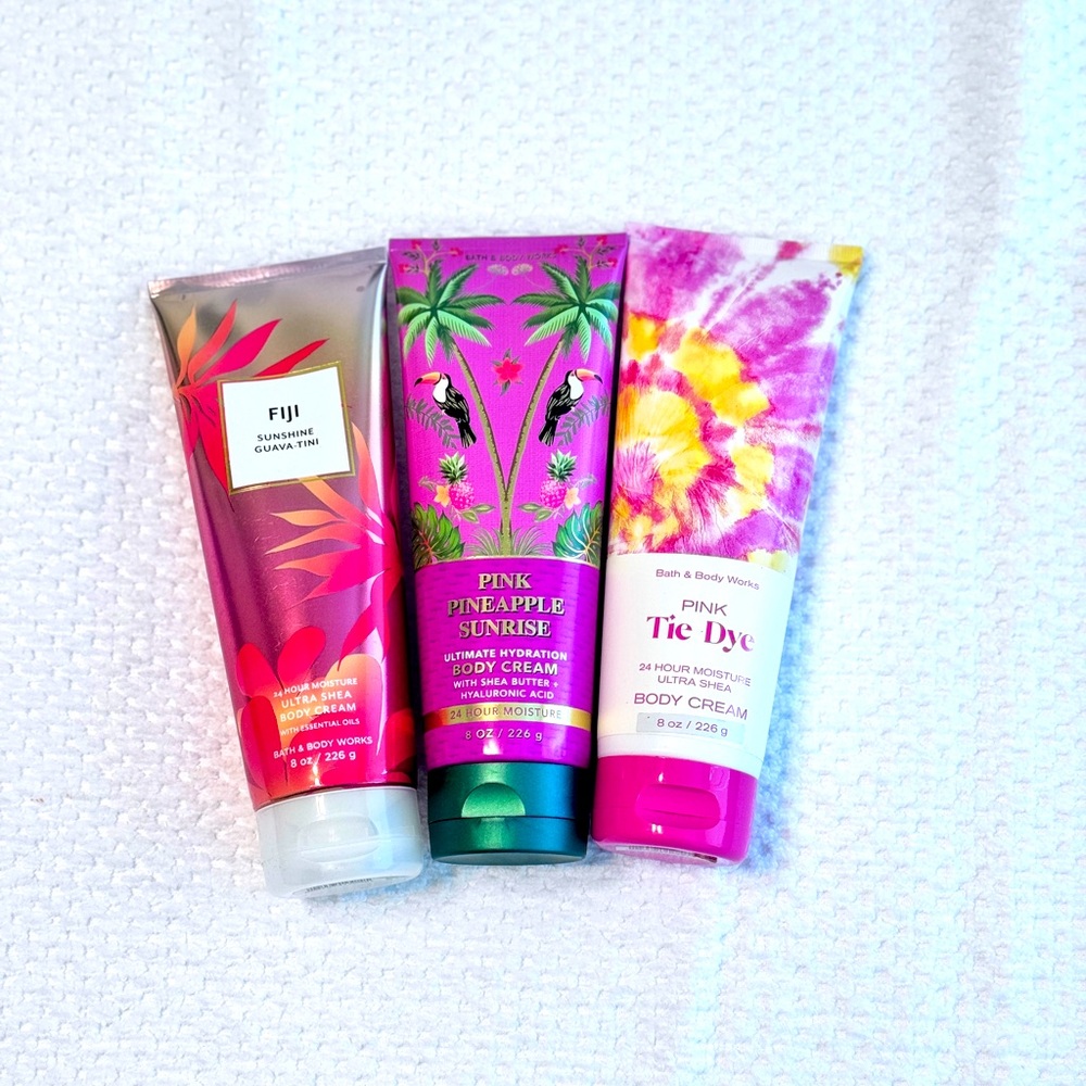 Bath and Body Works hydrating body creams